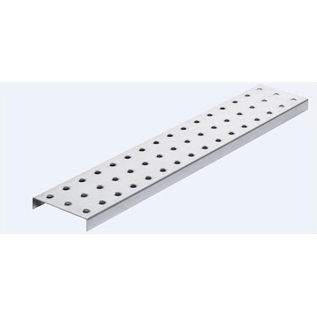 Alligatorboard Alligator Board ALGSTRP3x16GALV 3 in. L x 16 in. W Metal Pegboard Strip with Flange - Pack of 2 ALGSTRP3x16GALV